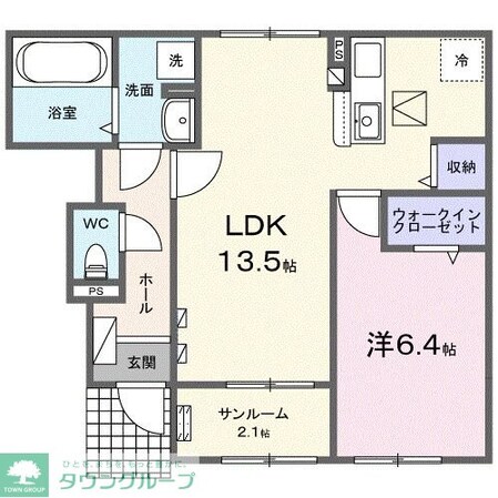 フィデール ハイムの物件間取画像